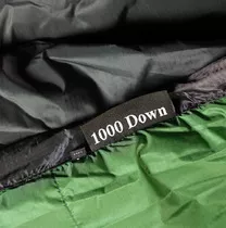 1000 fillpower down label.