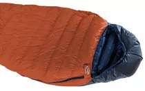 In Burnt Orange Ultrashell, showing short side zip (full zip optional)