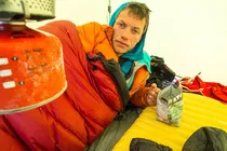 On expedition to Mt Deborah, Alaska with Jon Griffith and Will Sim.