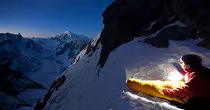 On top the Dru after 1st one day & free ascent of Lesueur route