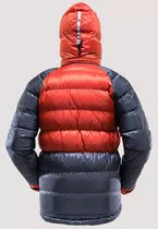 Back view showing drop-tail, reflect tape, and adjustable helmet-sized hood
