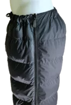 Rondoy Down Trousers showing side zips