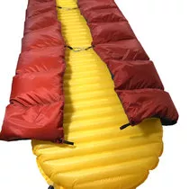 Duo Quilt (single size) showing tie loops